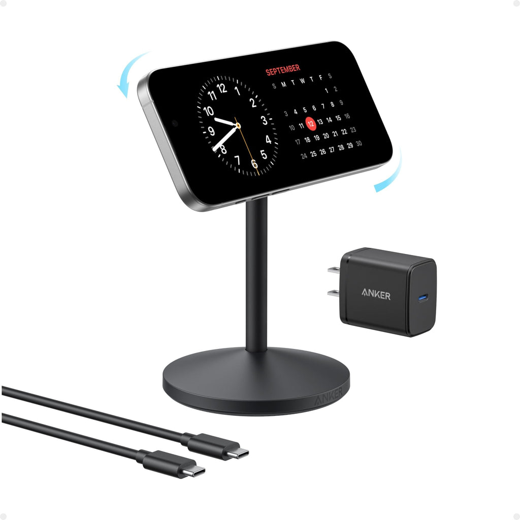 Anker MagGo Wireless Charger (Stand) with Adapter and Cable BOA - Black Girl Golf