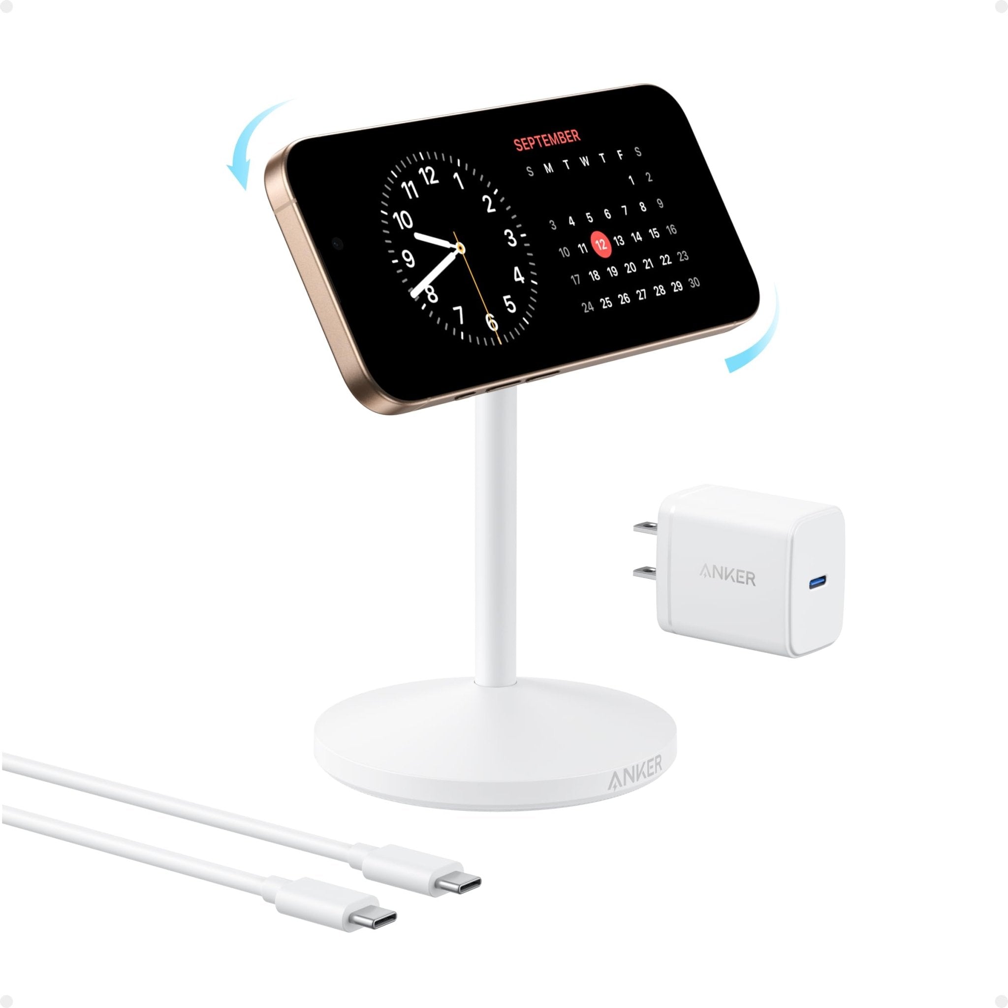 Anker MagGo Wireless Charger (Stand) with Adapter and Cable BOA - Black Girl Golf