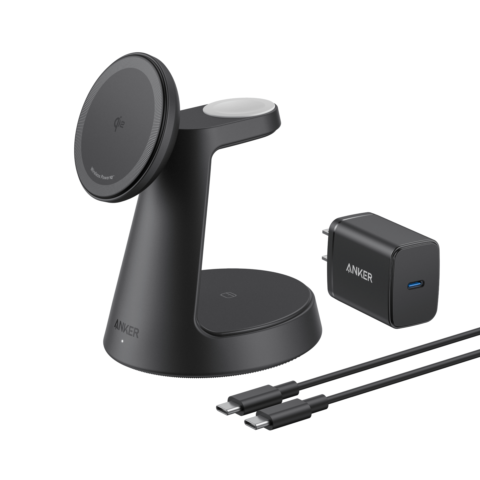Anker MagGo Wireless Charging Station (3 - in - 1, Dock Stand) - Black Girl Golf
