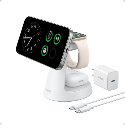 Anker MagGo Wireless Charging Station (3 - in - 1, Dock Stand) - Black Girl Golf