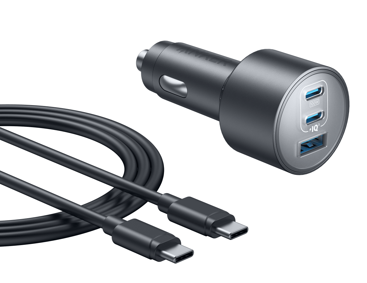 Anker Nano Car Charger (167.5W, 3 Ports) - Black Girl Golf