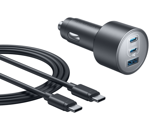 Anker Nano Car Charger (167.5W, 3 Ports) - Black Girl Golf