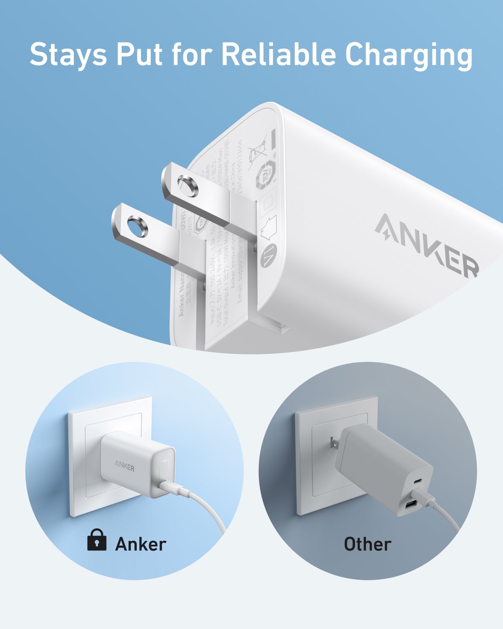 Anker Nano Charger (100W) with USB - C Cable - Black Girl Golf