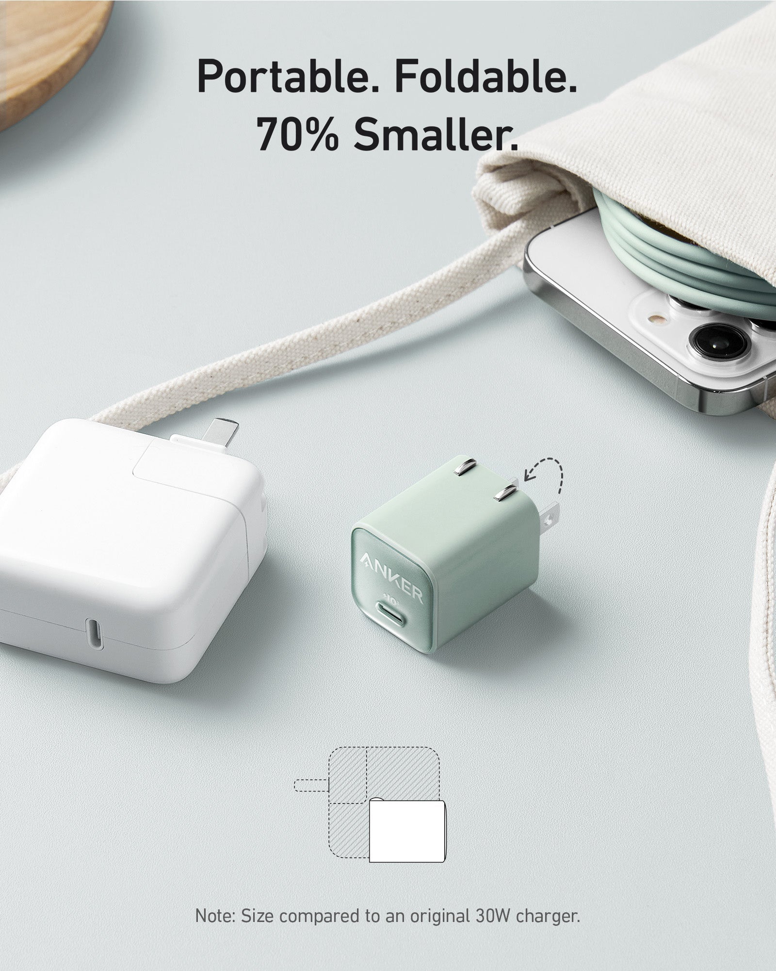 Anker Nano Charger (30W) - Black Girl Golf