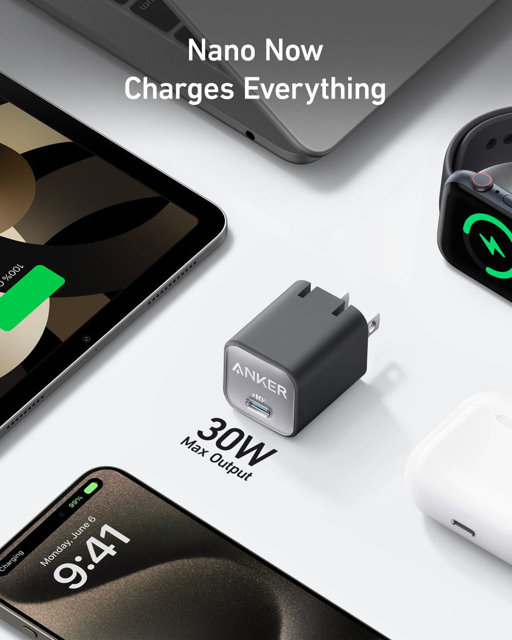 Anker Nano Charger (30W) - Black Girl Golf