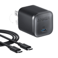 Anker Nano Charger (45W) with USB - C to USB - C Cable - Black Girl Golf