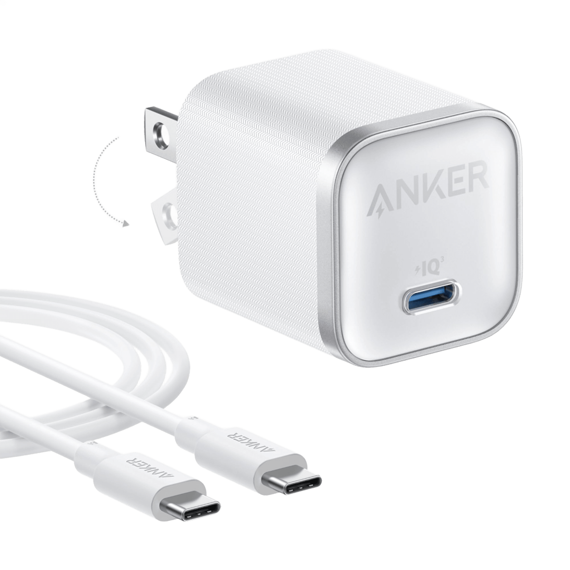 Anker Nano Charger (45W) with USB - C to USB - C Cable - Black Girl Golf