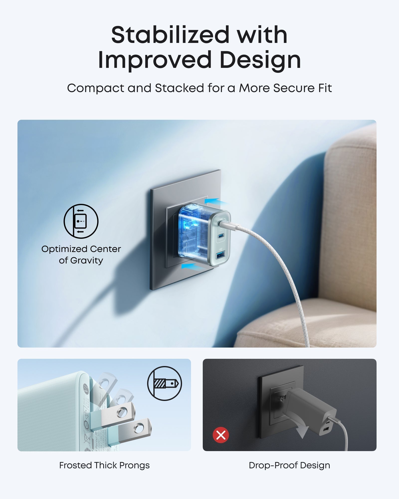 Anker Nano Charger (70W, 3 Ports) - Black Girl Golf