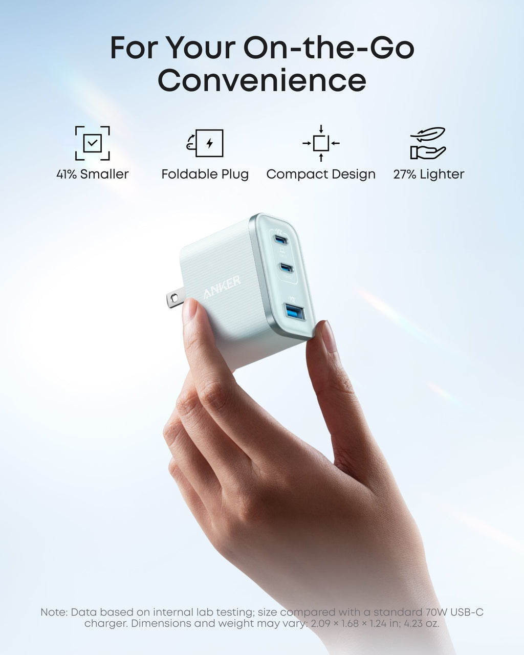 Anker Nano Charger (70W, 3 Ports) - Black Girl Golf