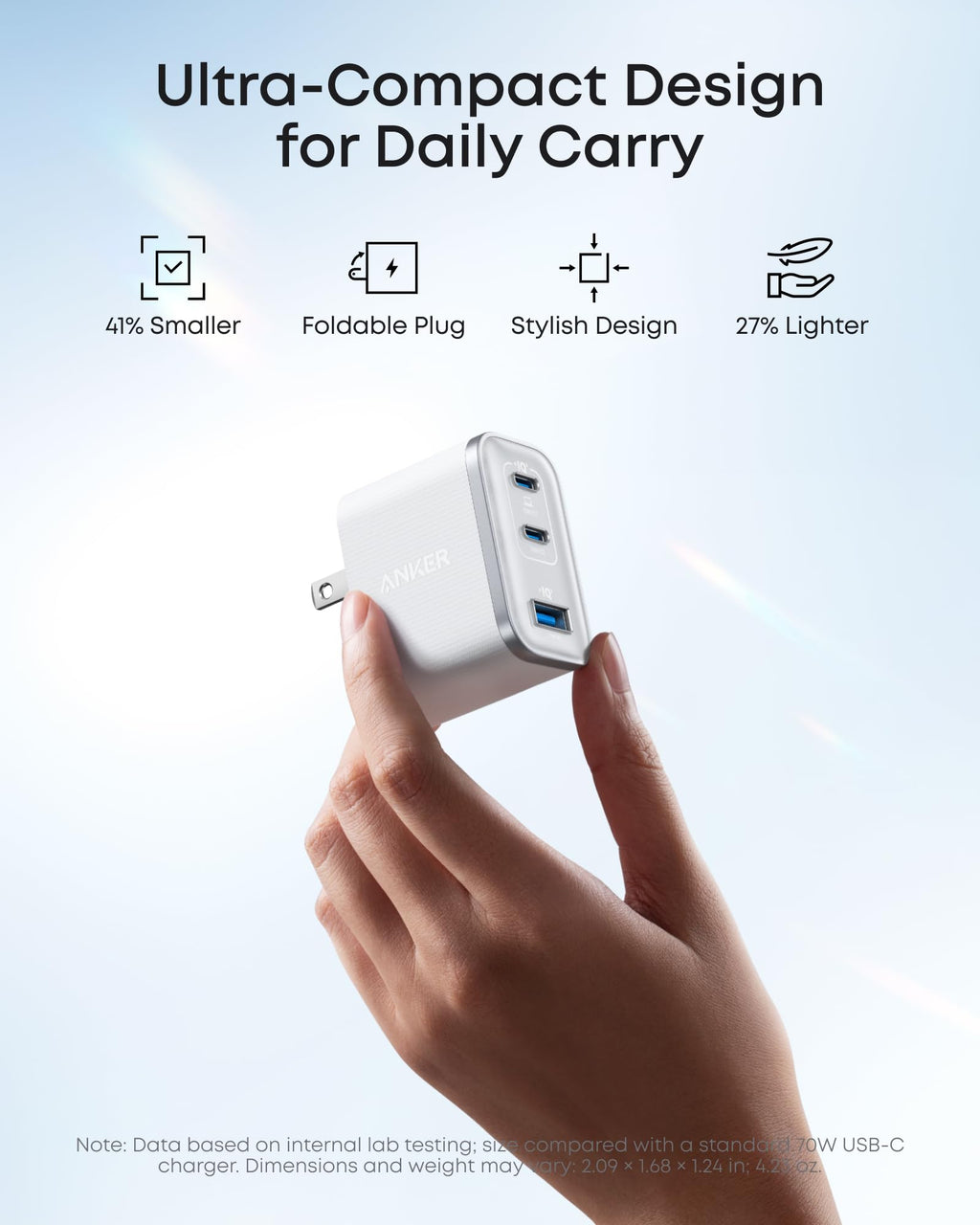 Anker Nano Charger (70W, 3 Ports) - Black Girl Golf