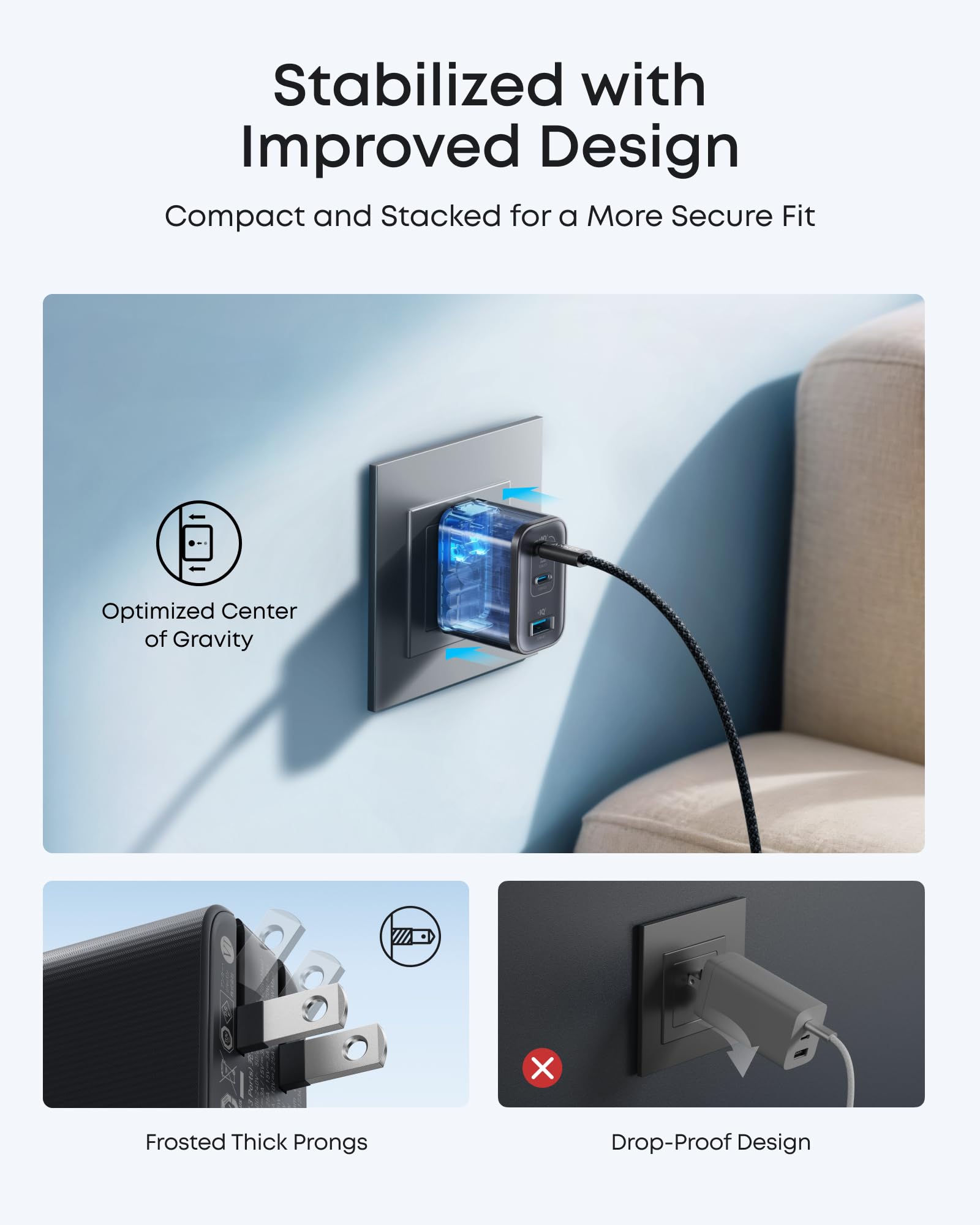 Anker Nano Charger (70W, 3 Ports) - Black Girl Golf