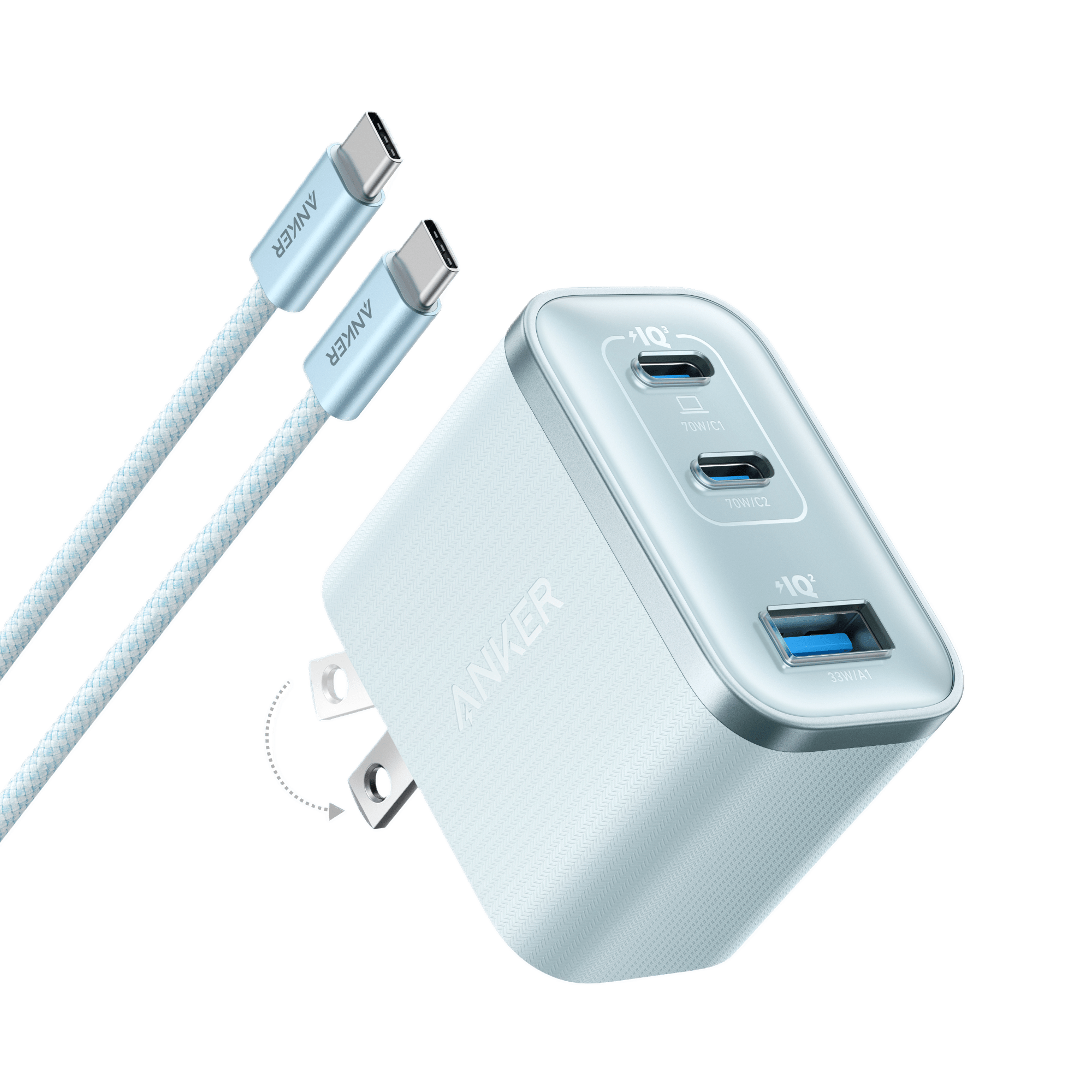 Anker Nano Charger (70W, 3 Ports) - Black Girl Golf