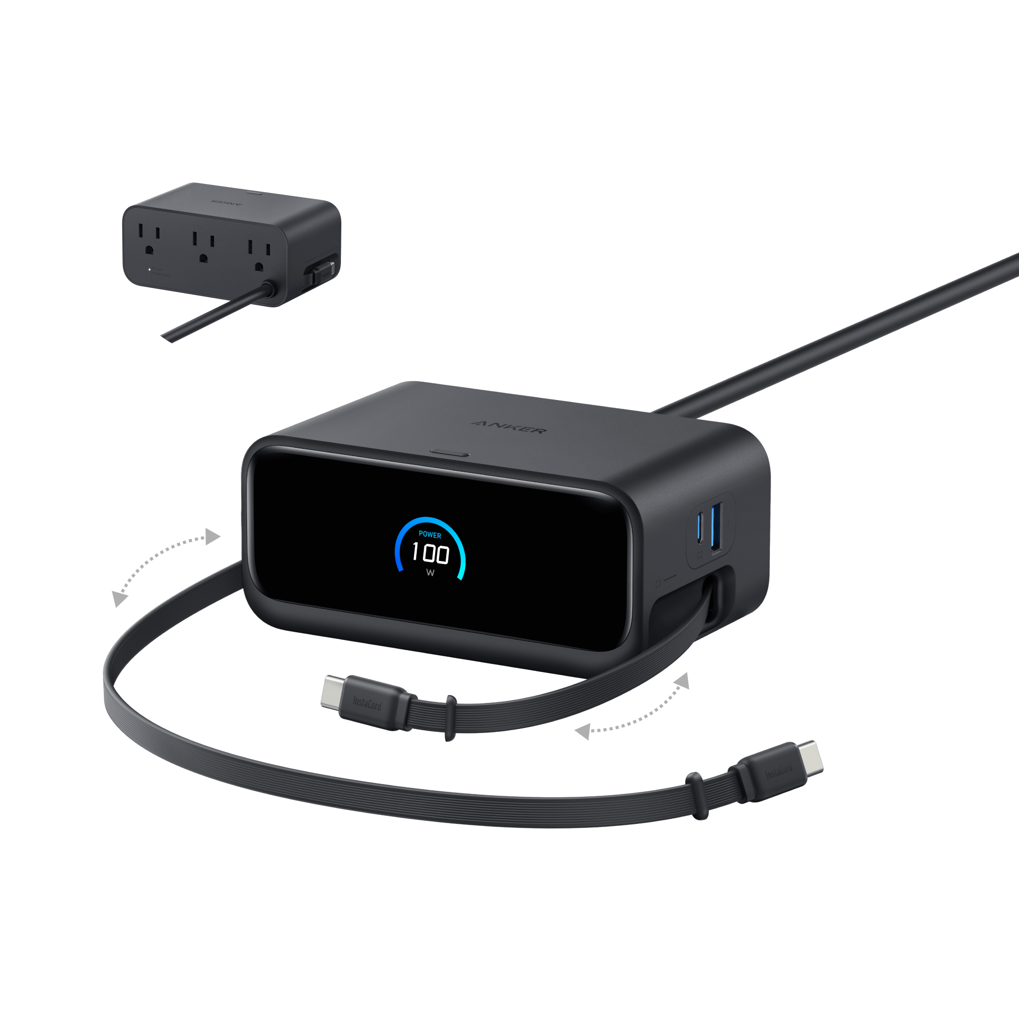 Anker Nano Charging Station (7 - in - 1, 100W) - Black Girl Golf