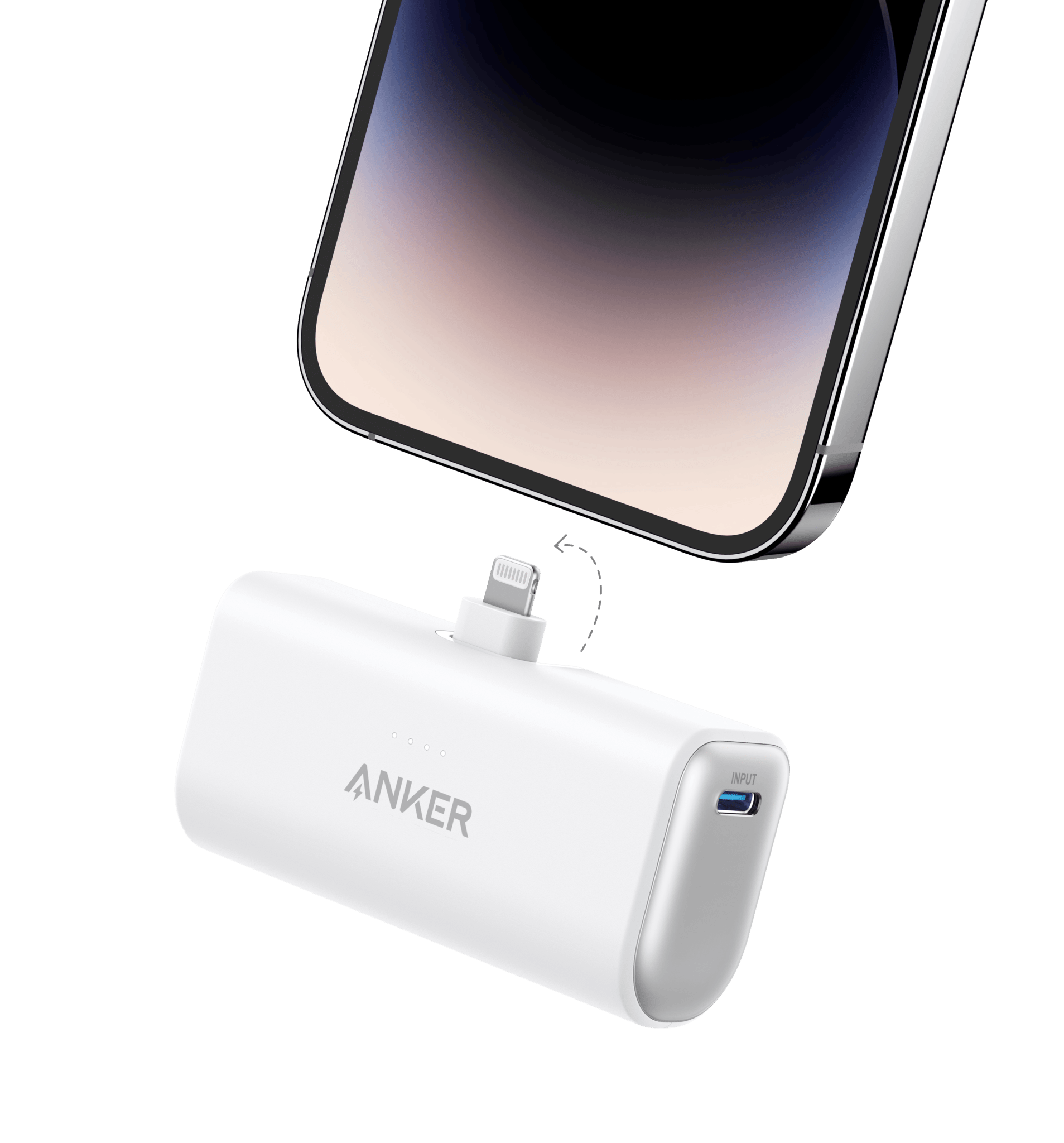 Anker Nano Power Bank (12W, Built - In Lightning Connector) - Black Girl Golf