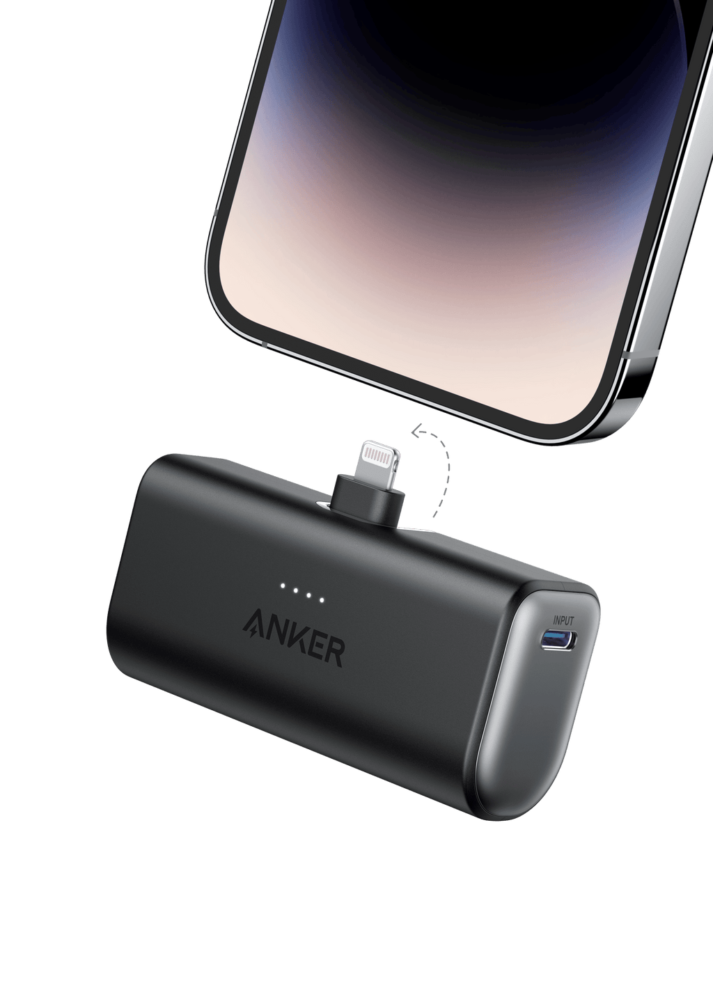 Anker Nano Power Bank (12W, Built - In Lightning Connector) - Black Girl Golf
