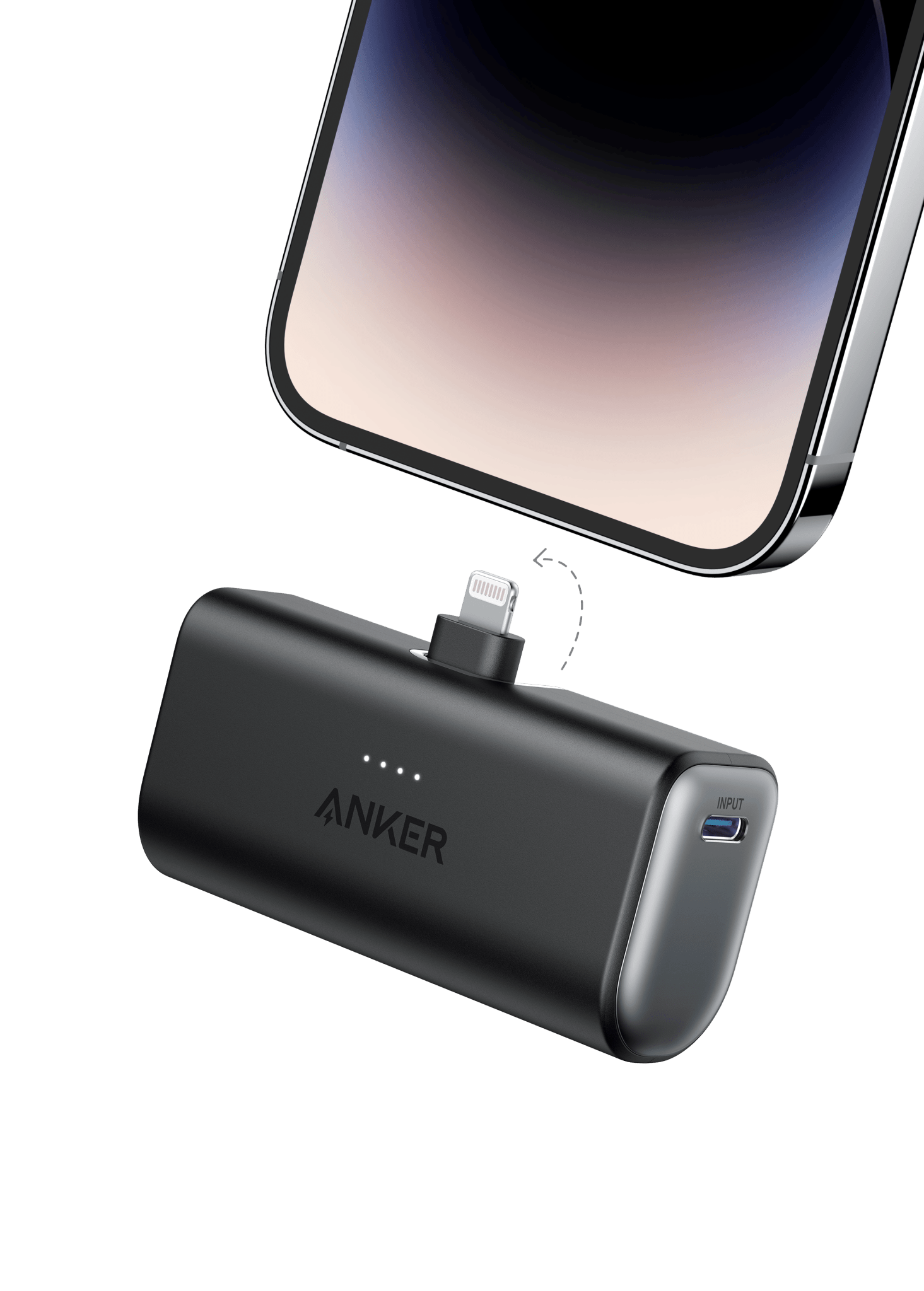 Anker Nano Power Bank (12W, Built - In Lightning Connector) - Black Girl Golf