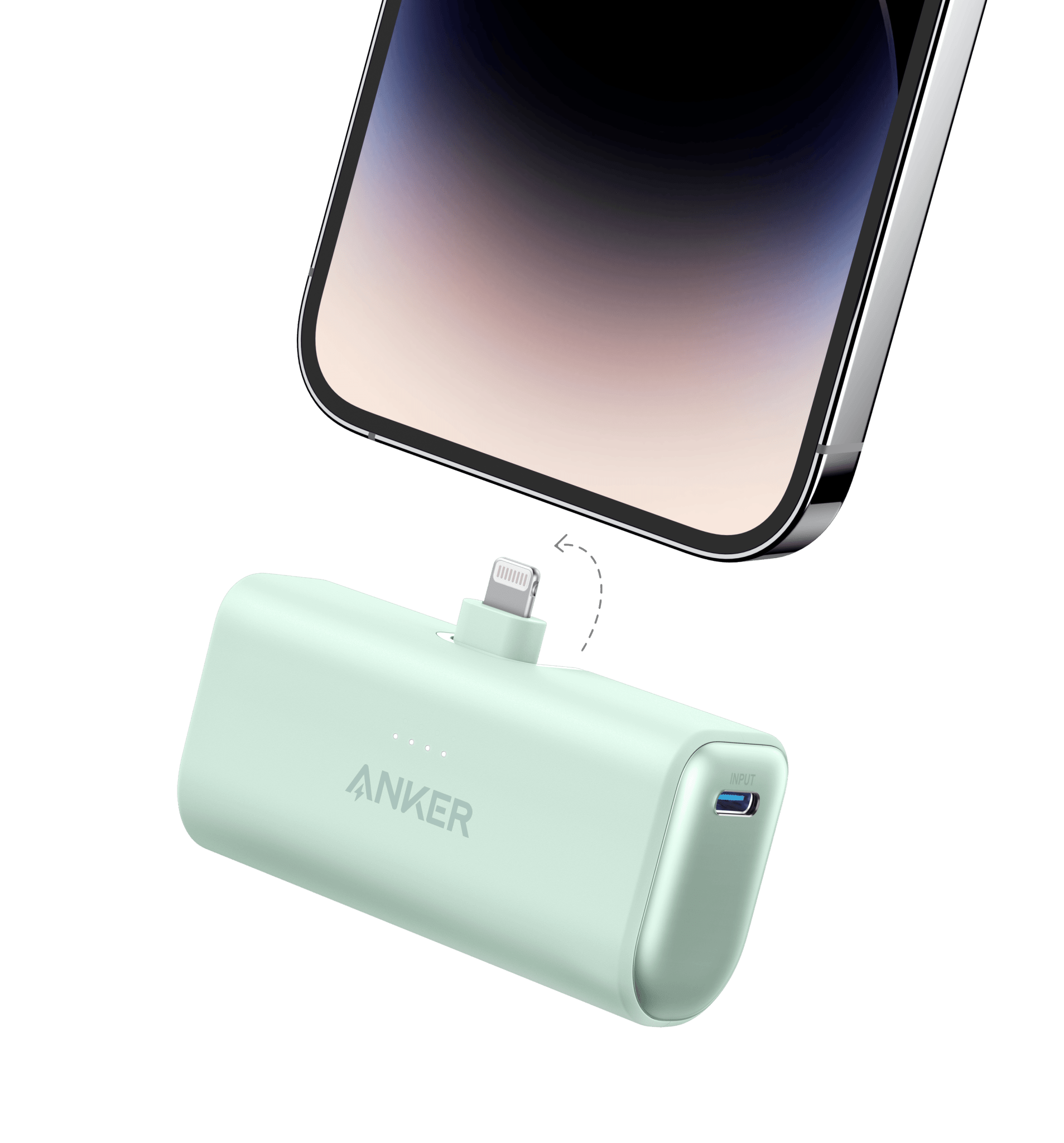 Anker Nano Power Bank (12W, Built - In Lightning Connector) - Black Girl Golf