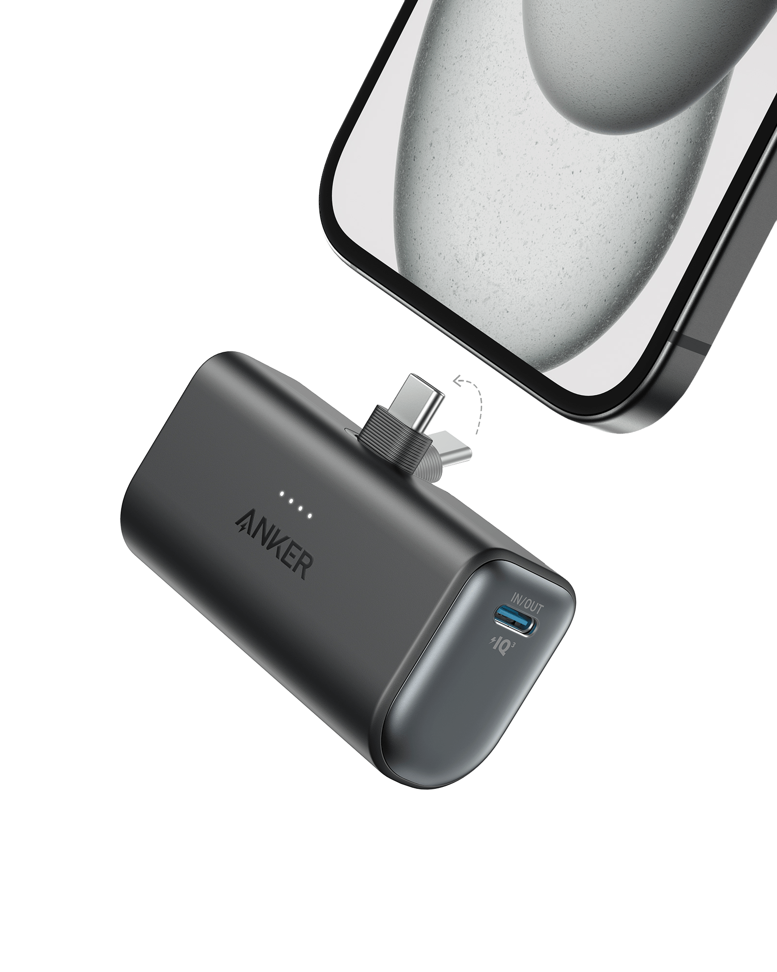 Anker Nano Power Bank (22.5W, Built - In USB - C Connector) - Black Girl Golf