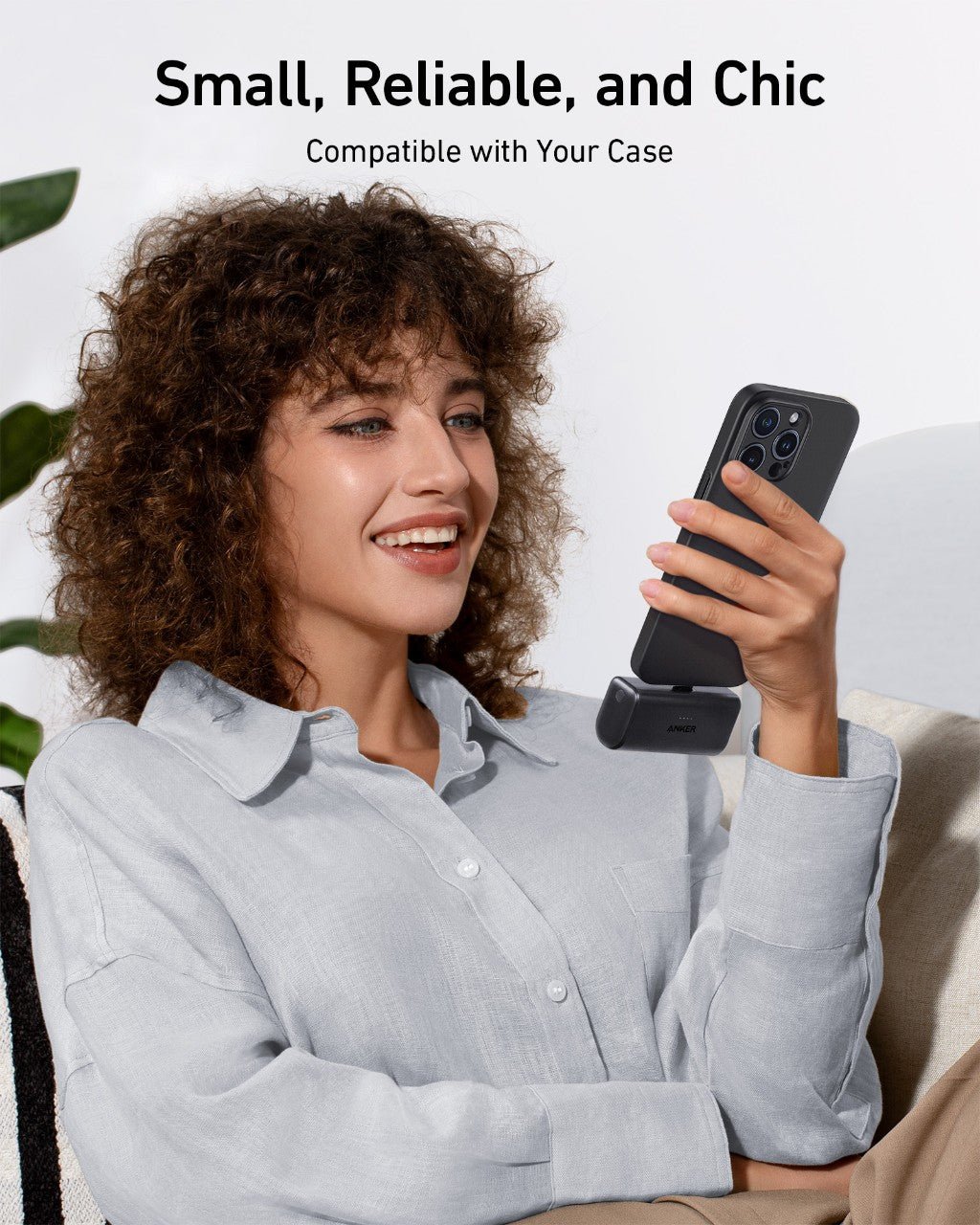 Anker Nano Power Bank (22.5W, Built - In USB - C Connector) - Black Girl Golf