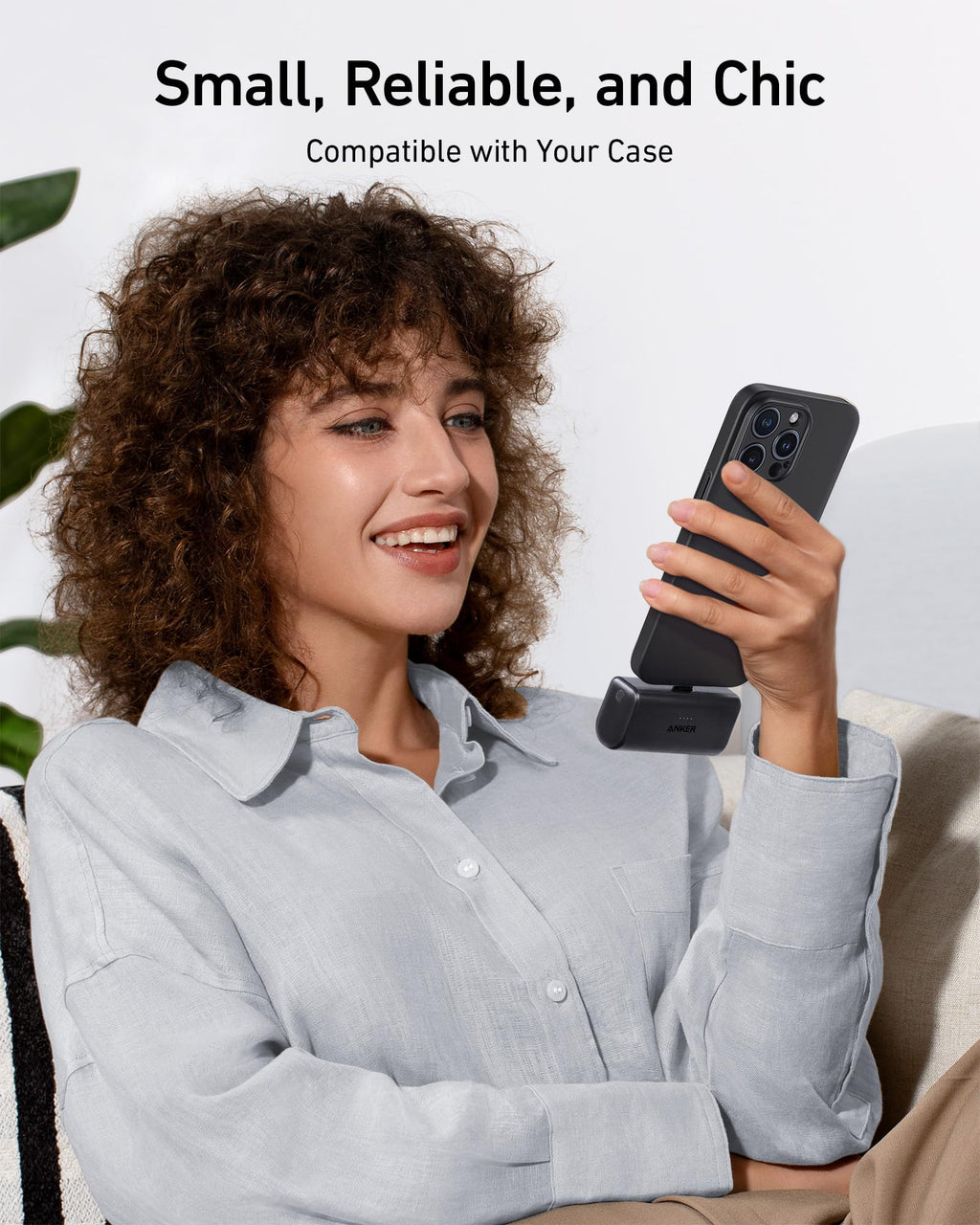 Anker Nano Power Bank (22.5W, Built - In USB - C Connector) - Black Girl Golf