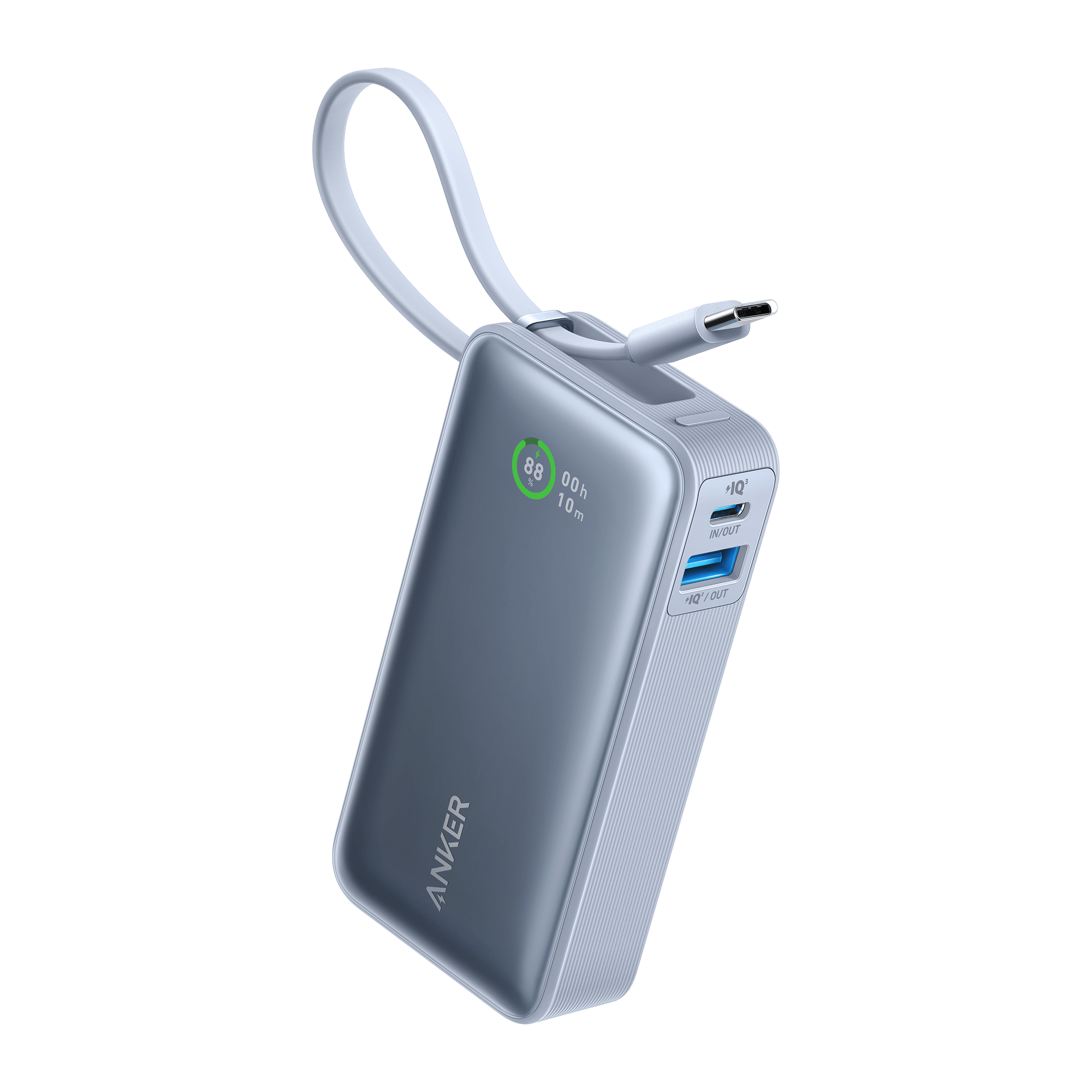 Anker Nano Power Bank (30W, Built - In USB - C Cable) - Black Girl Golf