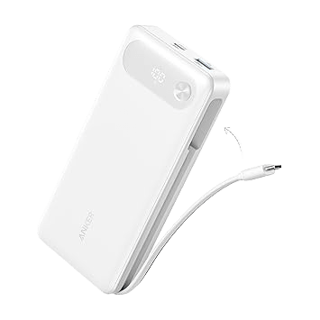 Anker Power Bank (20K, 87W, Built - In USB - C Cable) - Black Girl Golf