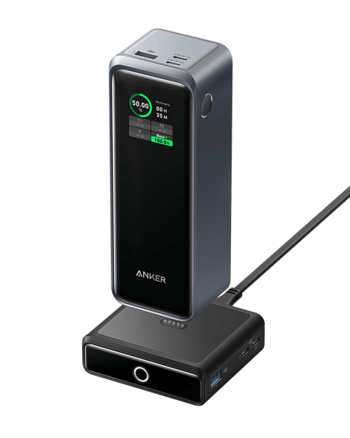 Anker Prime 27,650mAh Power Bank (250W) and 100W Charging Base - Black Girl Golf