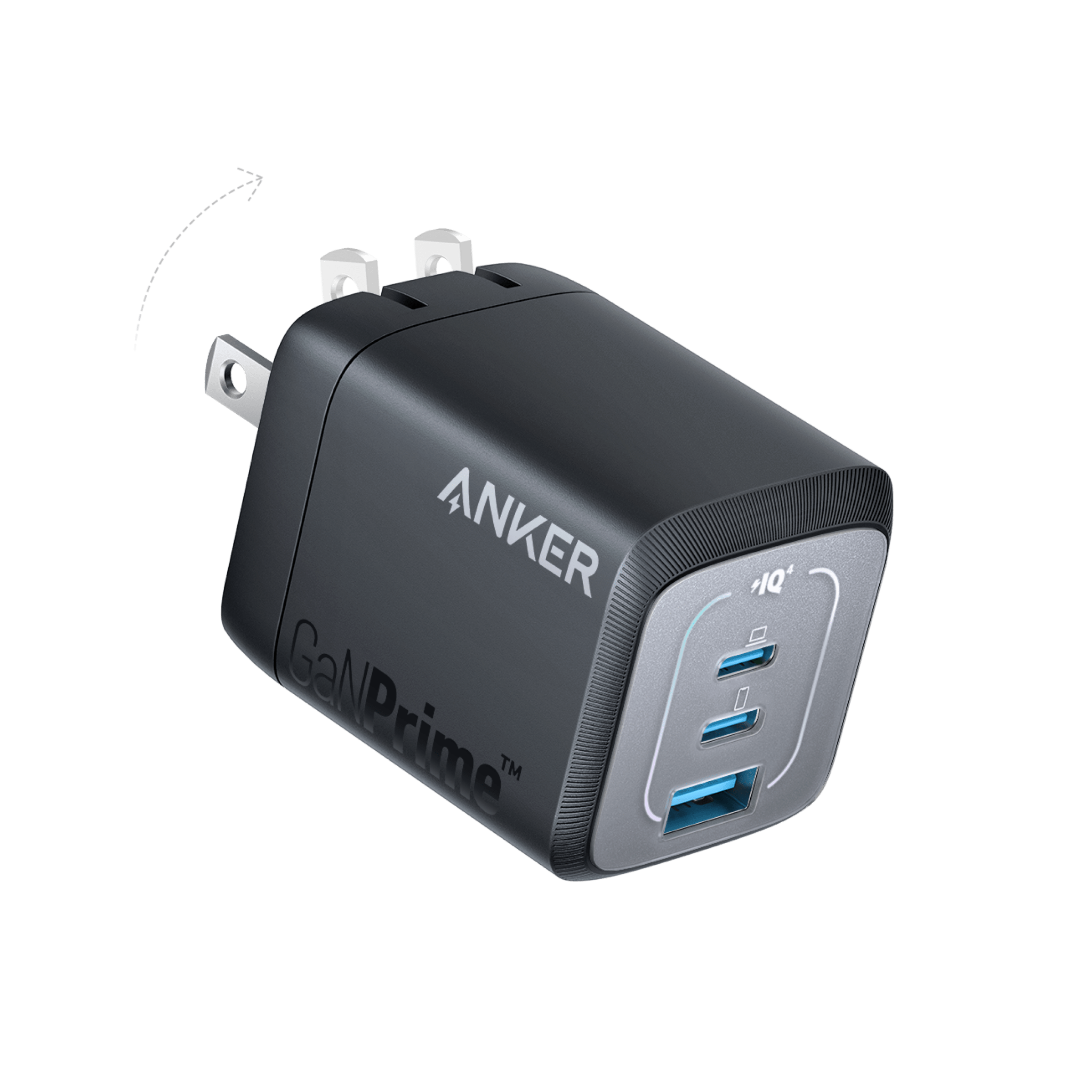 Anker Prime 67W GaN Wall Charger (3 Ports) - Black Girl Golf