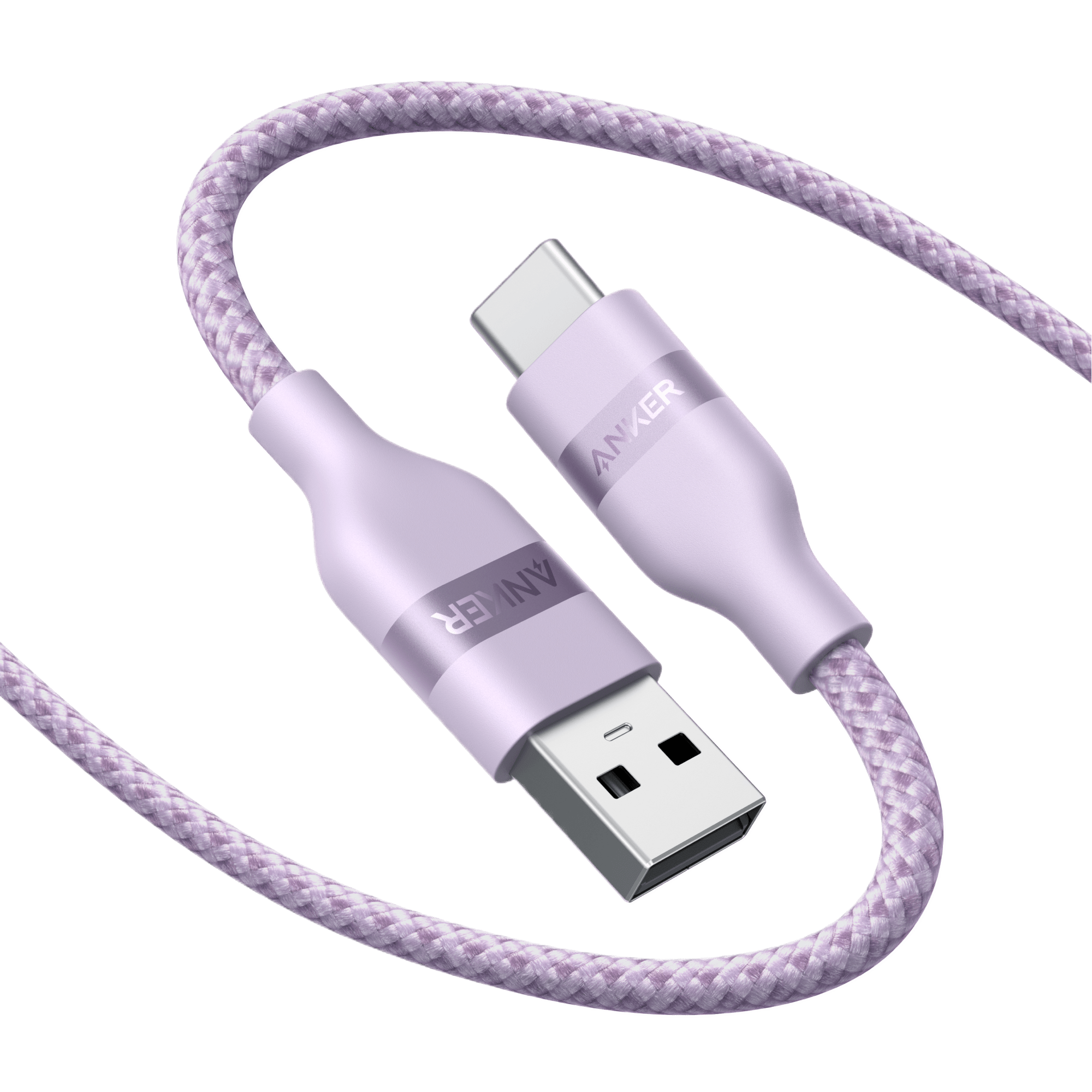 Anker USB - A to USB - C Cable (3 ft/6 ft, Upcycled - Braided) - Black Girl Golf