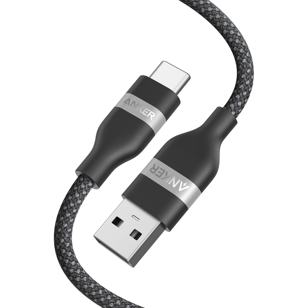 Anker USB - A to USB - C Cable (3 ft/6 ft, Upcycled - Braided) - Black Girl Golf