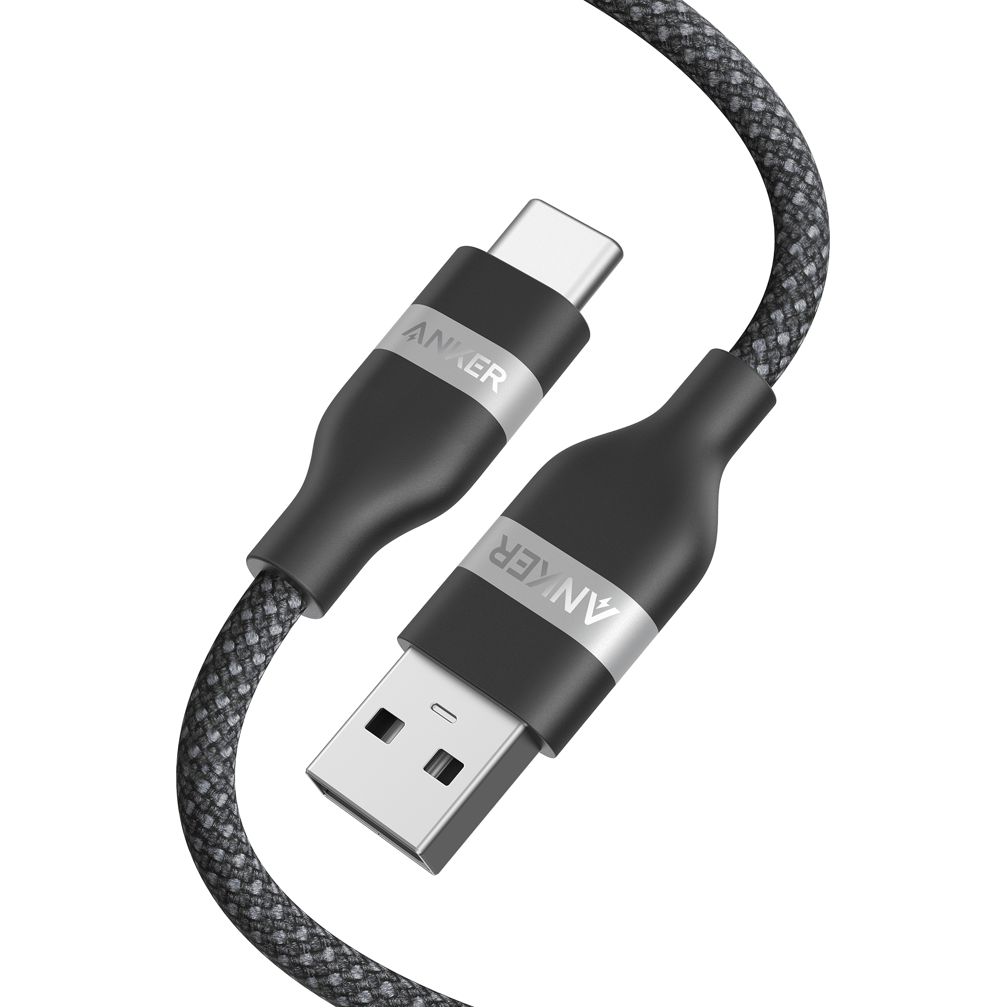 Anker USB - A to USB - C Cable (3 ft/6 ft, Upcycled - Braided) - Black Girl Golf
