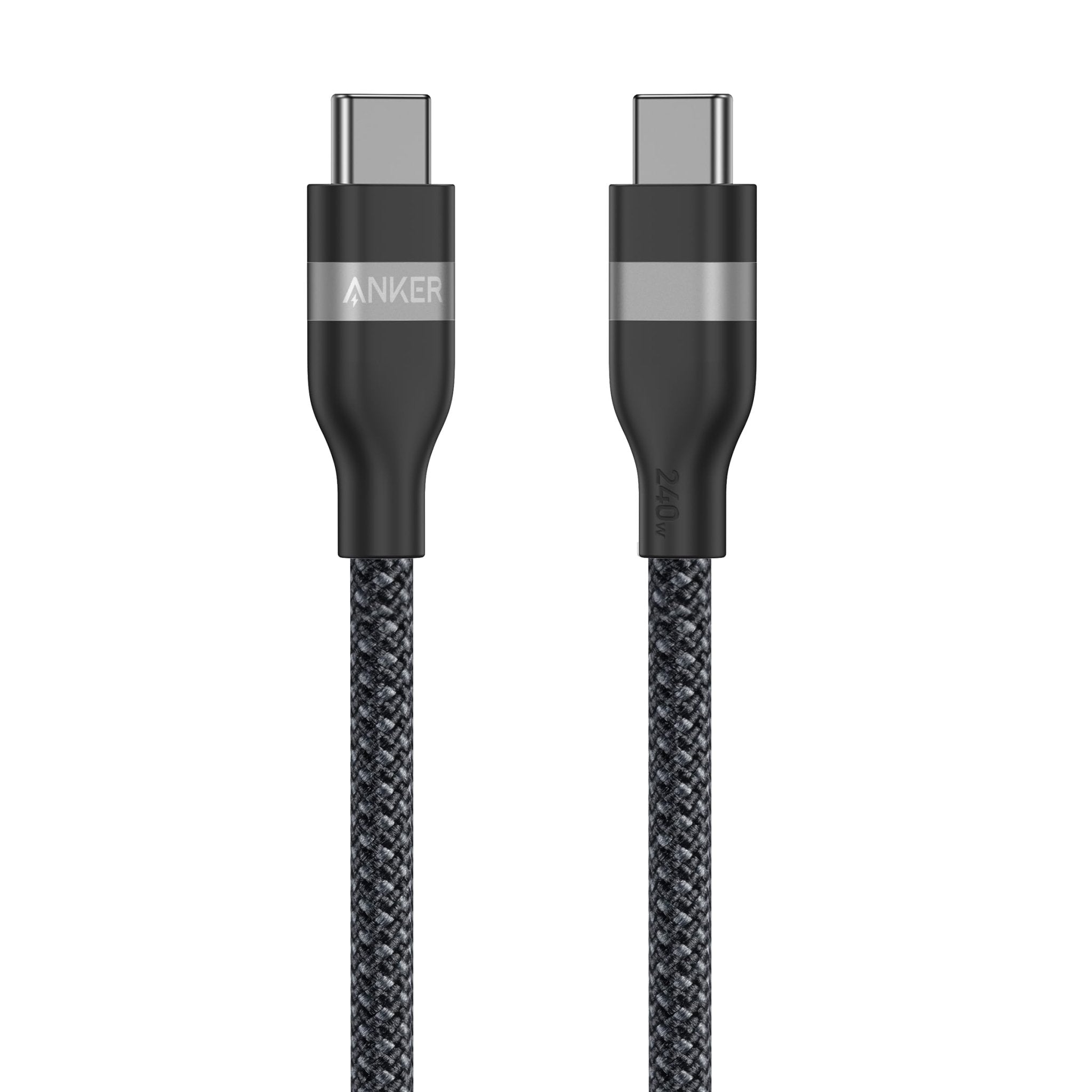 Anker USB - C to USB - C Cable (3 ft / 6 ft, 240W, Upcycled - Braided) - Black Girl Golf