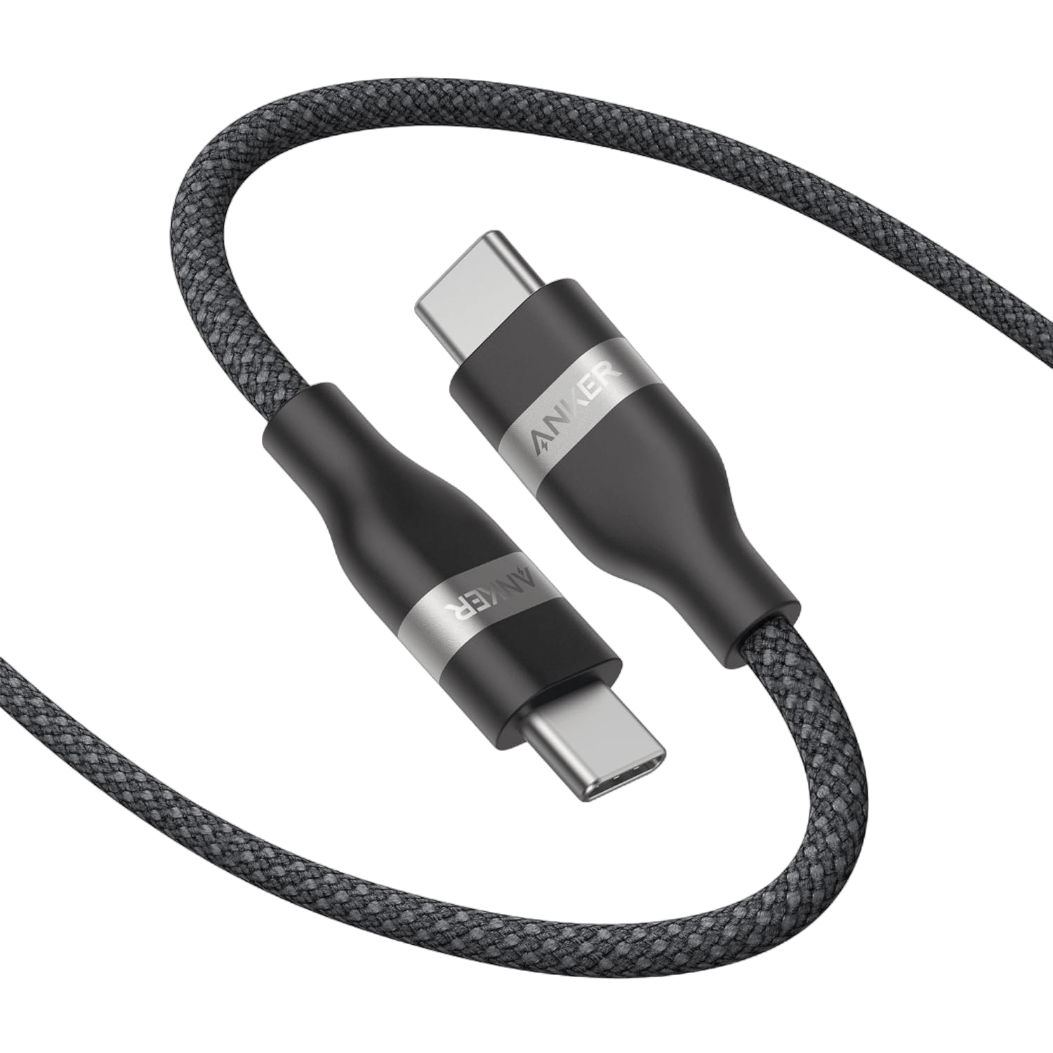Anker USB - C to USB - C Cable (3 ft / 6 ft, 240W, Upcycled - Braided) - Black Girl Golf