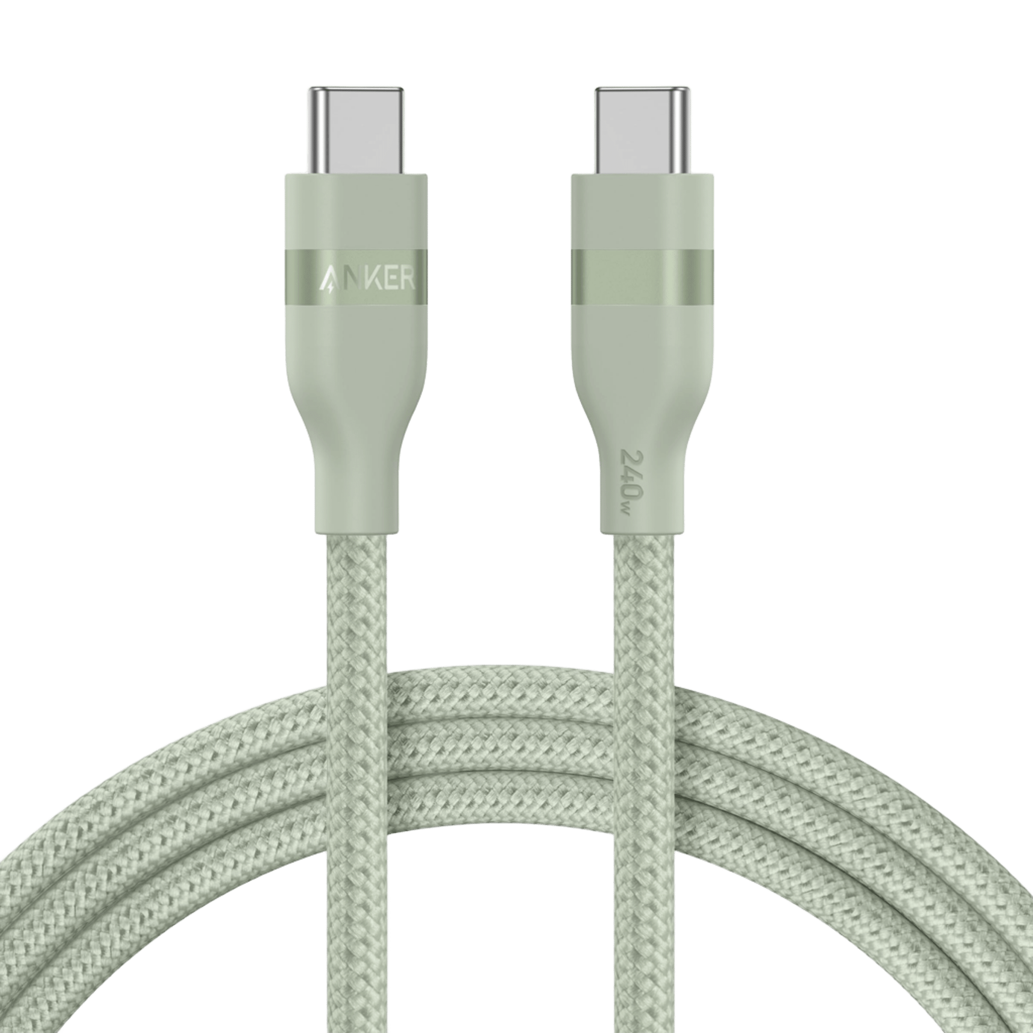 Anker USB - C to USB - C Cable (3 ft / 6 ft, 240W, Upcycled - Braided) - Black Girl Golf