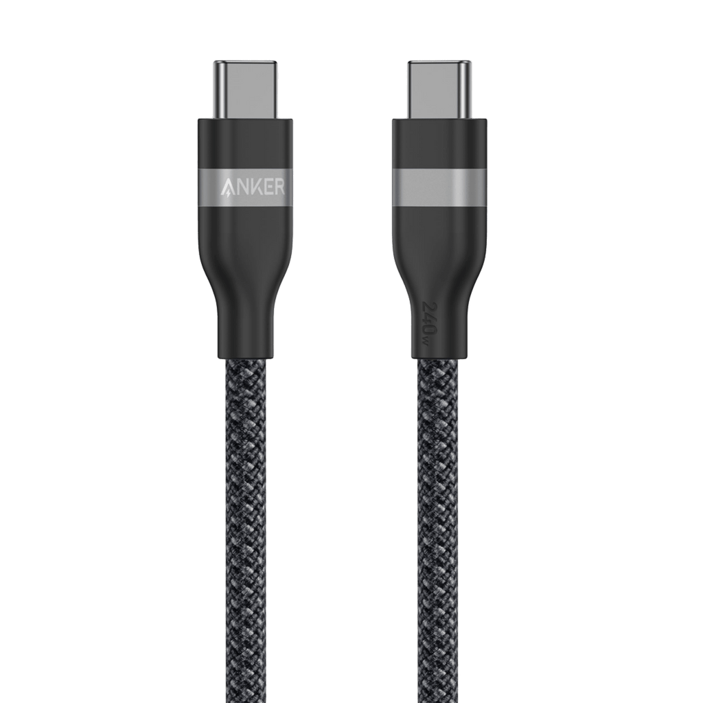 Anker USB - C to USB - C Cable (3 ft / 6 ft, 240W, Upcycled - Braided) - Black Girl Golf