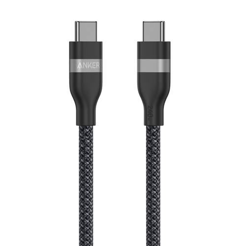 Anker USB - C to USB - C Cable (3 ft / 6 ft, 240W, Upcycled - Braided) - Black Girl Golf