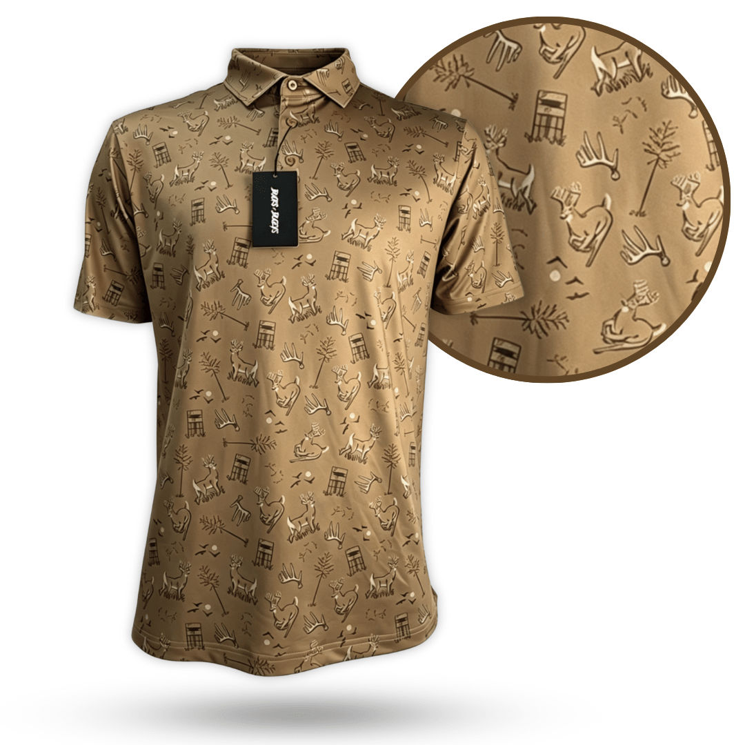 "Antler Club" Golf Polo - Black Girl Golf