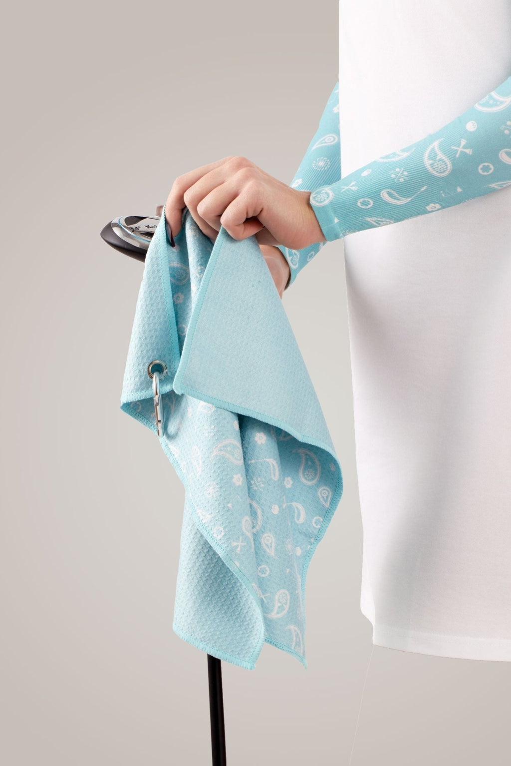 Aqua Golf Towel - Black Girl Golf