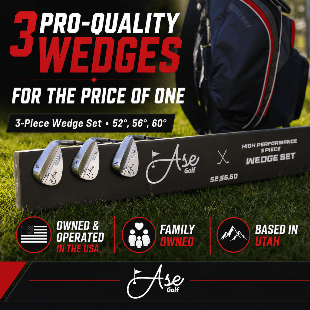 Ase 3 - Piece Wedge Set - Black Girl Golf