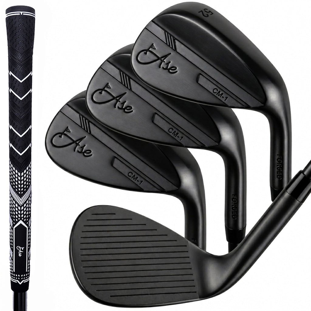 Ase BLACKOUT 3-Piece Wedge Set (52,56,60) - Black Girl Golf