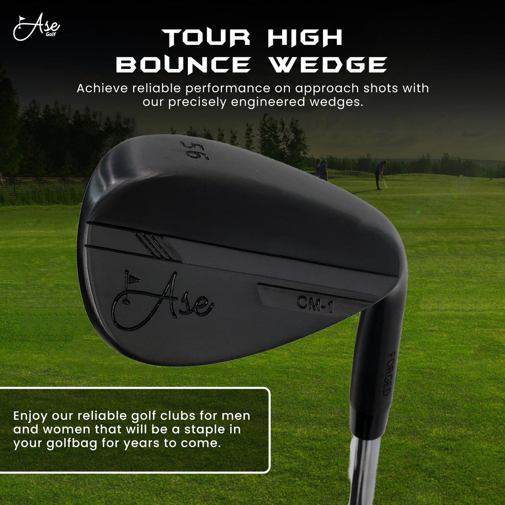 Ase BLACKOUT 3 - Piece Wedge Set (52,56,60) - Black Girl Golf