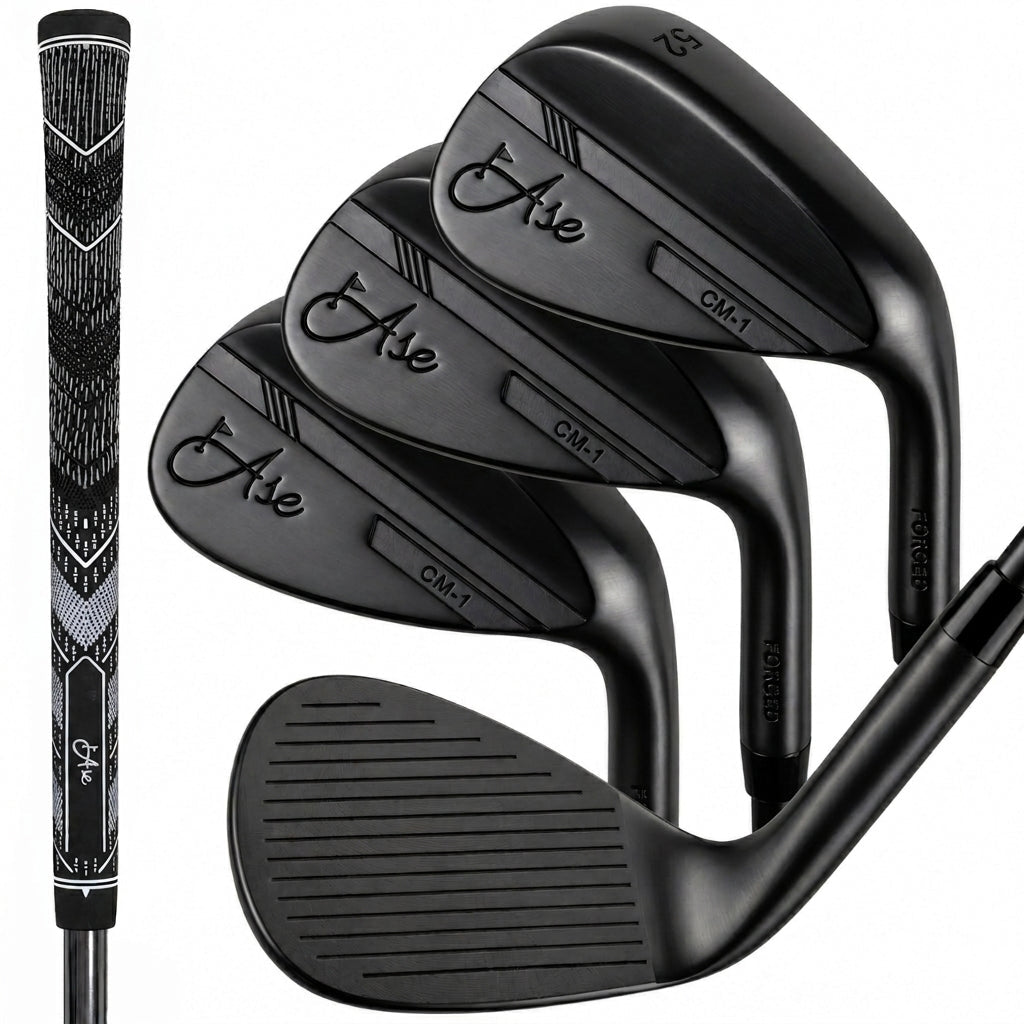 Ase BLACKOUT 3 - Piece Wedge Set (52,56,60) - Black Girl Golf