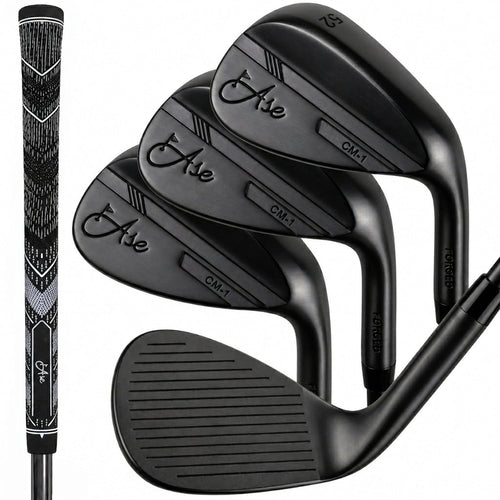 Ase BLACKOUT 3 - Piece Wedge Set (52,56,60) - Black Girl Golf