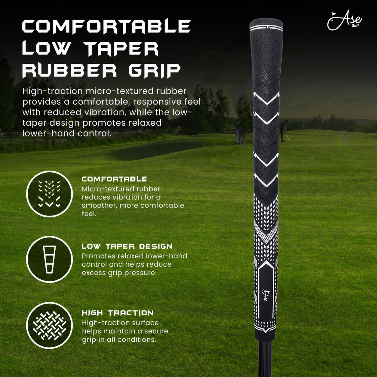 Ase BLACKOUT 3-Piece Wedge Set (52,56,60) - Black Girl Golf