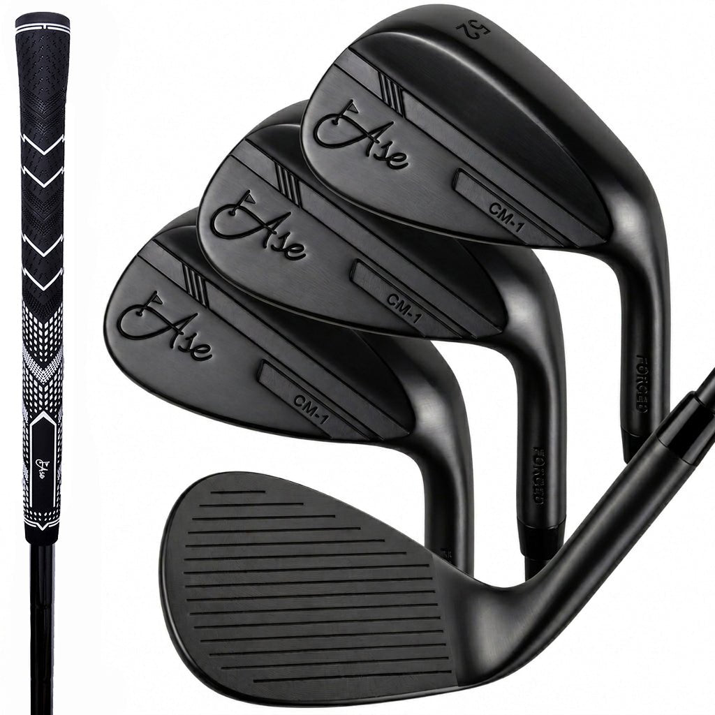 Ase BLACKOUT 3-Piece Wedge Set (52,56,60) - Black Girl Golf