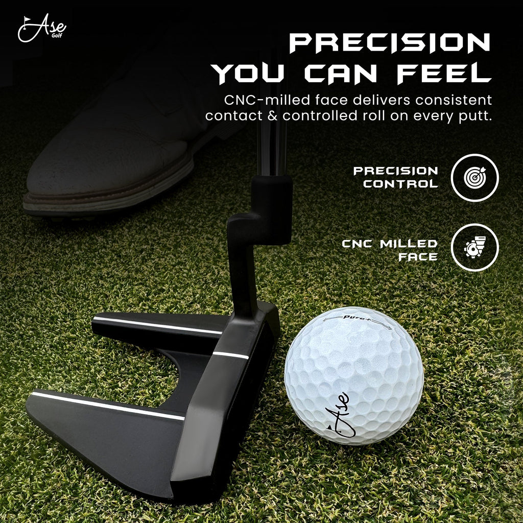 Ase Golf AG2 Mallet Putter - Black Girl Golf