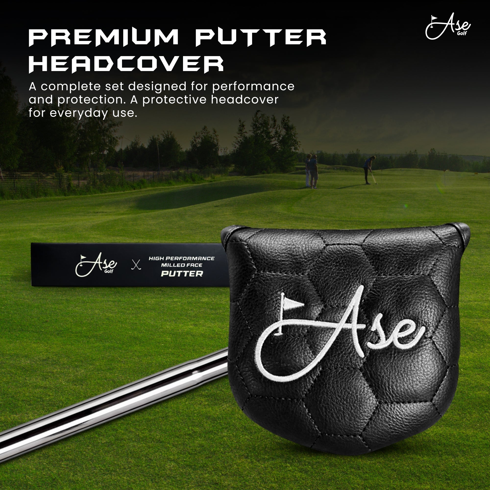 Ase Golf AG2 Mallet Putter - Black Girl Golf