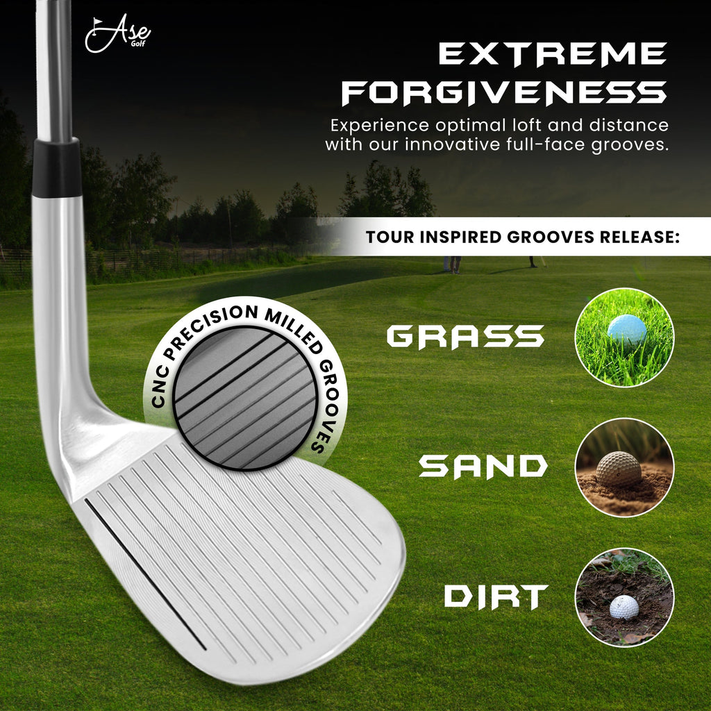 Ase Golf CM - 1 Single Wedge (50,52,54,56,58,60) - Black Girl Golf