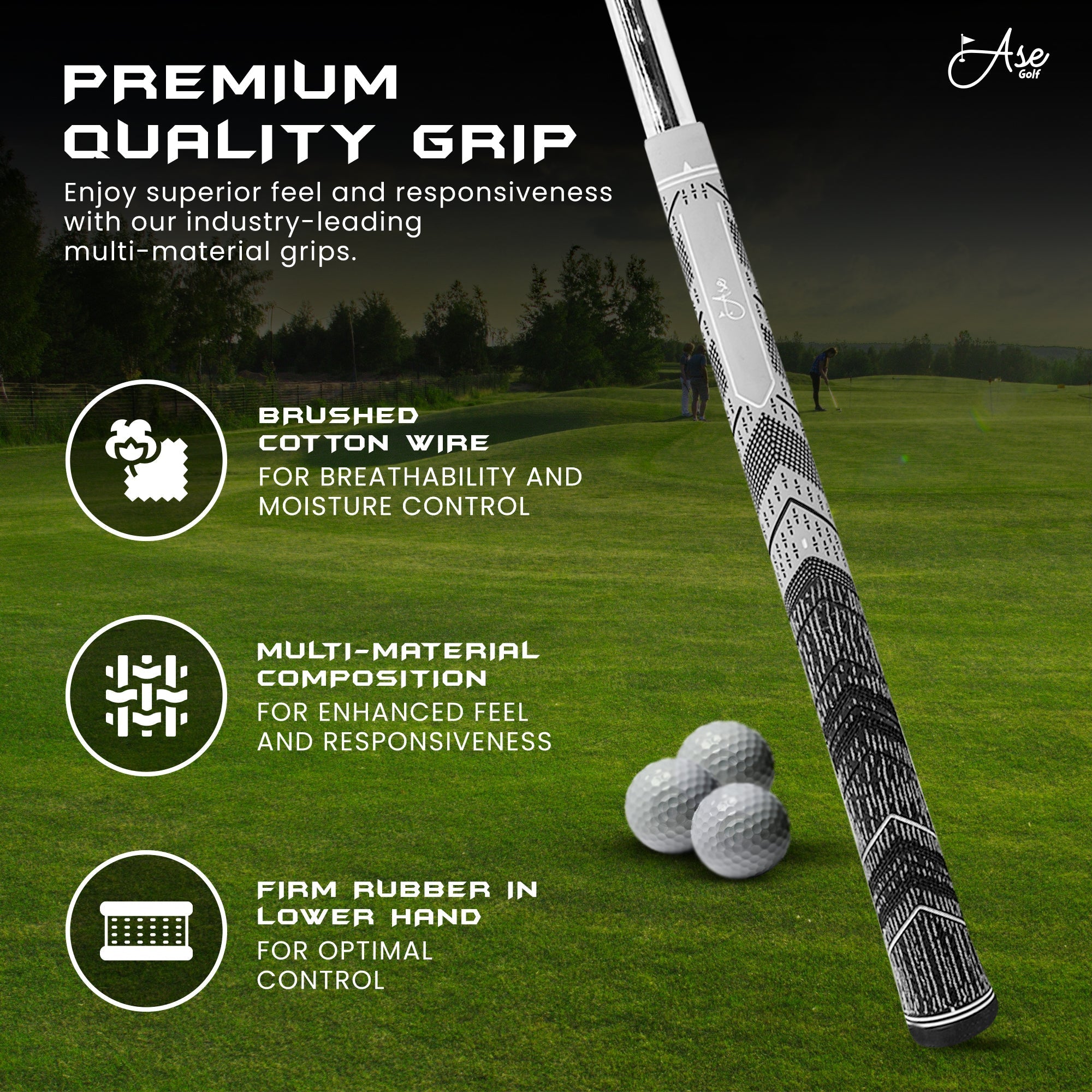 Ase Golf CM - 1 Single Wedge (50,52,54,56,58,60) - Black Girl Golf