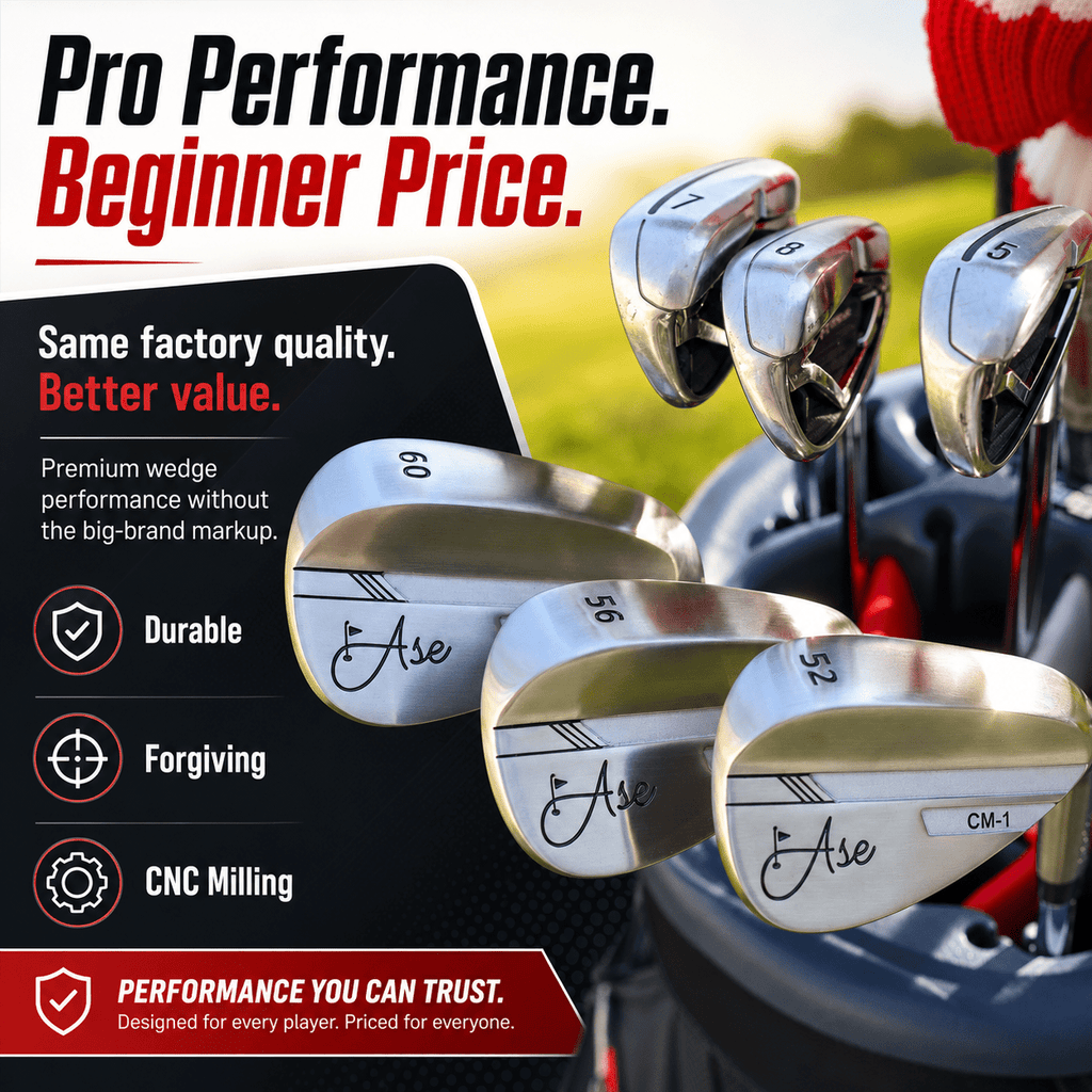 Ase Golf CM - 1 Single Wedge (50,52,54,56,58,60) - Black Girl Golf